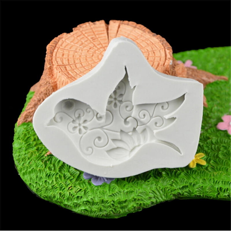 Food Grade Dove of Peace Shape Resin Mold Mould Silicone Fondant-Cake-DecorToolX 