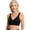 Black, variant on Women's Wireless Assisted Dressing Adaptive Bra with Hook and Eye Closure Front Crossover Bras Nude M