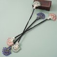 thumbnail image 7 of Vjnyvs Purple Peacock Hair Curler Pearl Rhinestone French Twist Bun Styling Clip, 7 of 7