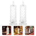 thumbnail image 3 of 2pcs Candle Light Electric Candles Decorative Candle Lights for Room Party Wedding Festival, 3 of 8