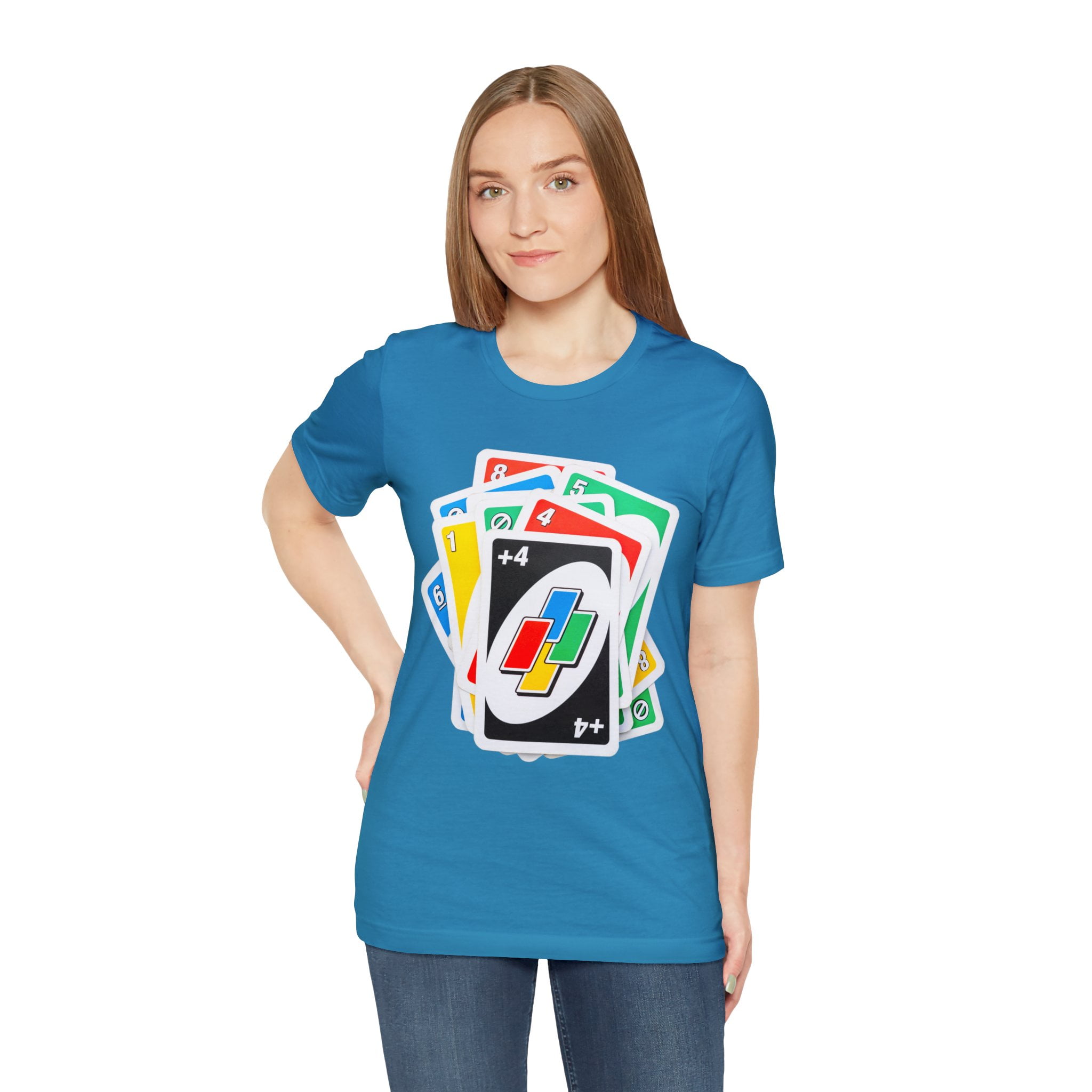 Uno Card Game Tshirt - Fun Draw 4 Stack Design - Draw 4 Tshirt