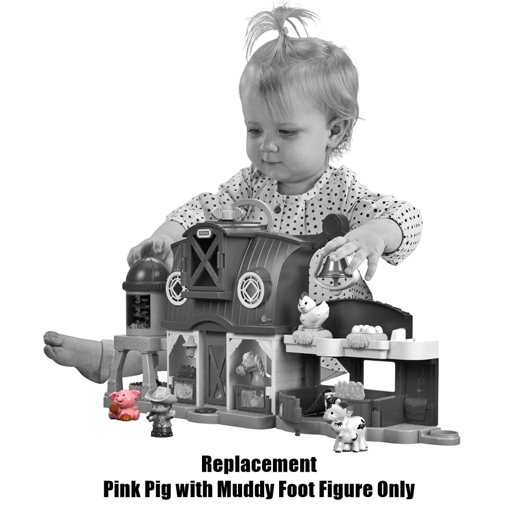 Fisher Price Little People Pink Pig, 1990, Replacement Farm Animal 