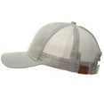 thumbnail image 3 of C.C Ponytail Messy Buns Trucker Ponycaps Plain Baseball Visor Cap Dad Hat Gray, 3 of 5
