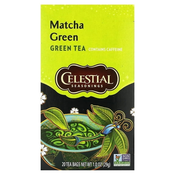 Celestial Seasonings, Green Tea, Matcha, 20 Tea Bags, 1 oz (29 g) Each Pack of 3