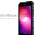 thumbnail image 2 of LG Fiesta 2 LTE, LG X Power 2 Case, LG X Charge, Slim Hybrid [Shock Resistant] Dual Layer Protective Cover for LG Fiesta 2 - Rainbow Flower, 2 of 4