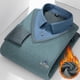 thumbnail image 2 of Camisa informal de dos piezas de lana gruesa y polar de invierno para hombre, camisa básica de punto, ropa de hombre de talla grande, 2 of 5