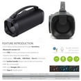 thumbnail image 7 of For Universal Outdoor Waterproof 2.5" Woofer Portable Boombox Wireless Bluetooth Stereo with Light Speaker Black, 7 of 7