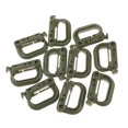 thumbnail image 2 of 10pcs Hebilla de correas de bloqueo Mosquetón Accesorio de escalada Verde shamjiam hebilla de molle, 2 of 9