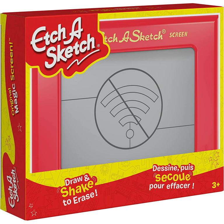 Etch A Sketch, Classic Red Drawing Retro Toy with Magic Screen, for Ages 3  and Up : : Toys & Games