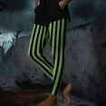 thumbnail image 5 of Hvot&aat Women's Halloween Striped Leggings Sports Fitness Pants Halloween Christmas Costume Pantyhose Stretch Yoga Pants, 5 of 7
