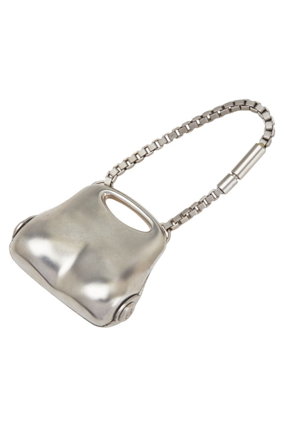 Pre-Owned Chanel Hip Bag Motif Charm Silver Metal Women's CHANEL