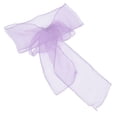 thumbnail image 4 of Fajas para sillas de organza color violeta claro, juego de 10, perfectas para banquetes y bodas - Decoración elegante, 4 of 8