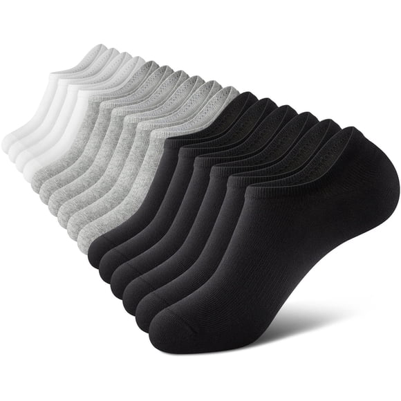 Calcetines No Show Wernies para hombre, corte bajo, algodón, tallas 11-13