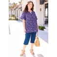 thumbnail image 4 of Catherines Women's Plus Size The Knit Jean Capri (With Pockets), 4 of 6