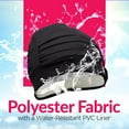 thumbnail image 4 of Beemo Women - Polyester Latex Lined Swim Bathing Cap Adjustable Velcro-Black(DSV-8895-BL), 4 of 7