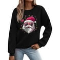 thumbnail image 2 of Neewe Christmas Sweatshirt for Women Crewneck Lightweight Long Sleeve Shirt Xmas Holiday Party Pullover Sweater Tops, 2 of 5