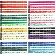 W.W.J.D. Webbing Bracelets (4 Piece Set Colors Vary)
