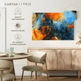 thumbnail image 5 of Elephant Stock Abstract Lava Swirls Wall Art - Horizontal Canvas Wall Art - Living Room Wall Decor - Abstract Canvas - Blue And Orange Decor - 12" x 8", 5 of 8