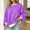 Hot Pink, variant on NominalSnug Womens Oversized Sweatshirts Crewneck Long Sleeve Pullover 2026 Cute Color Block Casual Fleece Tops