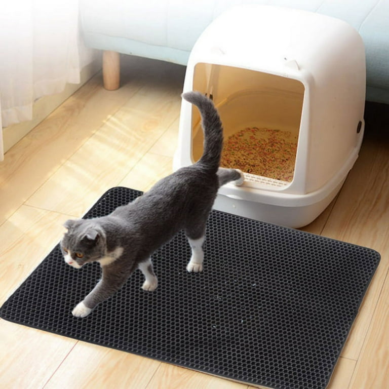 1pc Pet Cat Litter Mat Waterproof Double Layer Cat Litter Trapping