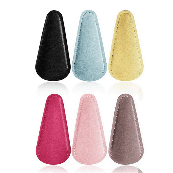 Scissors Sheath Safety Leather Cover Protector Sewing Scissor Sheath(6 Pcs Colorful)