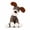 Brown dog, variant on Pet Plush Donkey Squeaky Dog Toy Interactive Chew Toy for Small Medium Dogs