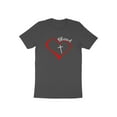 thumbnail image 5 of Blessed Heart Gift for Religious Men Women Kids Boys Girls T-Shirt Red Love Heart Blessed Birthday Holiday Presents Men Women Kids Tshirt, 5 of 10
