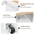 thumbnail image 5 of Homy Casa Rolling Kitchen Island Cart with Wood Top 3 Drawers & Cabinets, Mobile Storage for Kitchen, 5 of 9