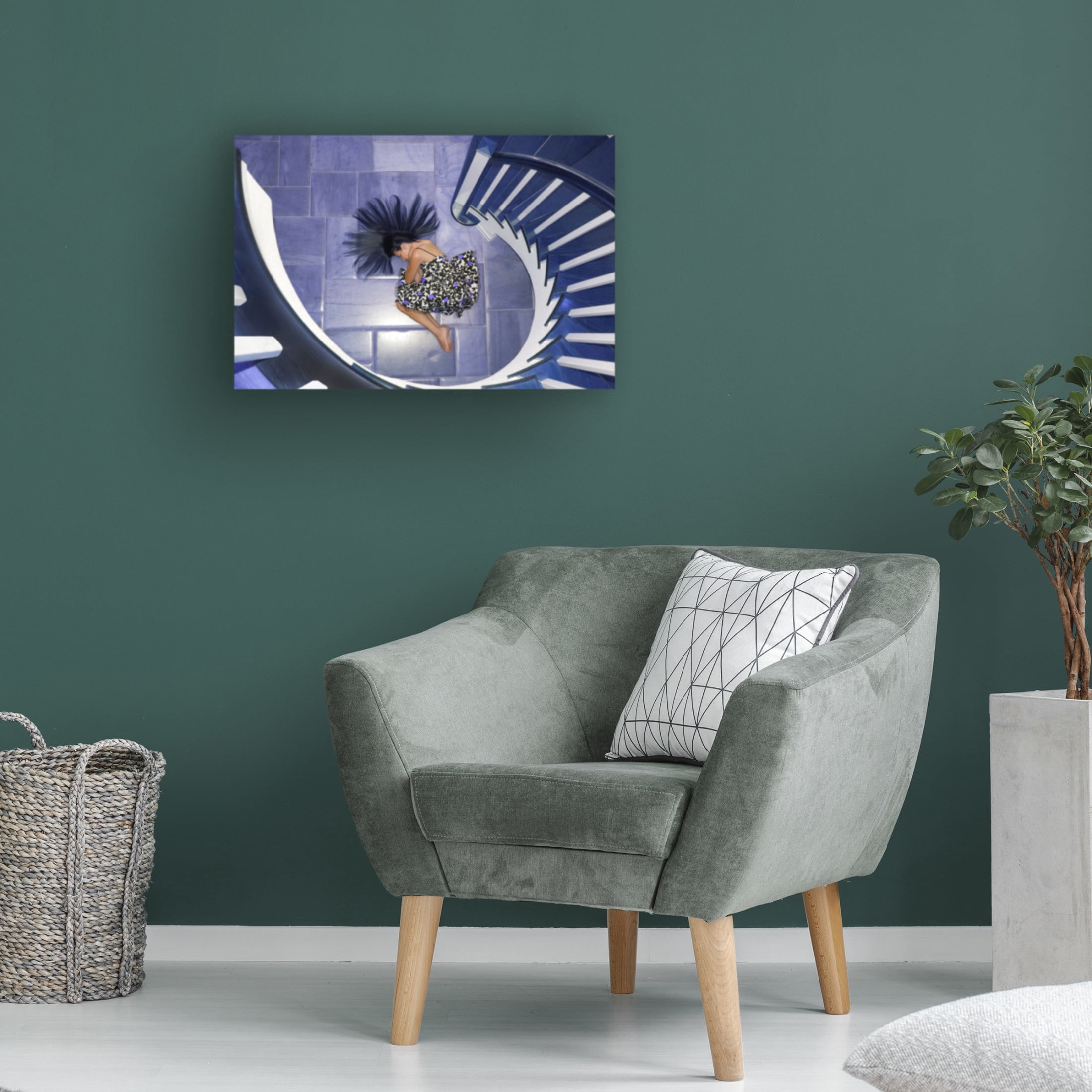 Canvas Wall Art - Hans Repelnig 'Violet' Wall Art for Living Room, Bedroom, or Office D?cor by Trademark Fine Art - 32 x 22 Inches