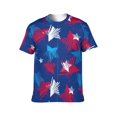 thumbnail image 3 of OUSIMEN Men's short-sleeved printed T-shirt, 3 of 7