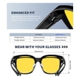 thumbnail image 4 of KALIYADI HD Night Vision Driving Glasses Anti Glare Polarized Safe Trendy Stylish Fit Over Glasses for Men & Women Night Driving Wrap Around Glasses, 4 of 7