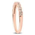 thumbnail image 2 of Pompeii 1/5 cttw Diamond Stackable Womens Wedding Ring 14k Rose Gold (I/J,I2-I3), 2 of 3