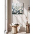 thumbnail image 5 of Wall Art Prints, White Floral Framed Canvas Prints for Bedroom Living Room Bathroom Office, Spring Abstract Oil Painting Plant Gallery Wrap Wall Art Poster for Gifts Home Decor 12"x12", 5 of 9