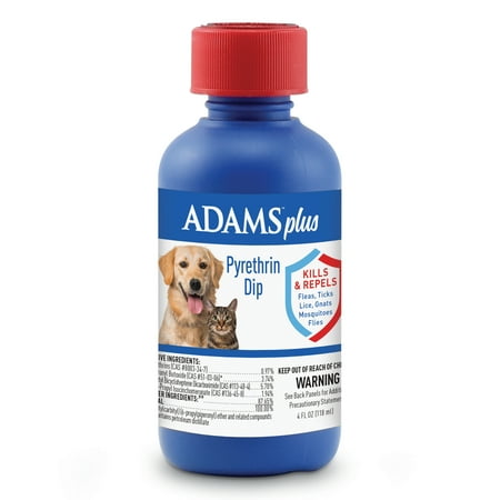 UPC: 0039079060172 | Adams Plus Pyrethrin Dip Clear 4 fluid ounces