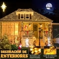 thumbnail image 3 of Cortina de Luces, 6Mx3M 600 LED Cortinas de Luces Navideñas, 8 Modos de Luces, IP 44 Impermeable, Para Interior y Exterior, Navidad, Fiesta, Cumpleaños, Boda (Luz cálida), 3 of 17