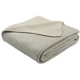 thumbnail image 2 of SAFAVIEH Tickled Grey Knit Solid Throw, 50" x 60", Palewisper, 2 of 2