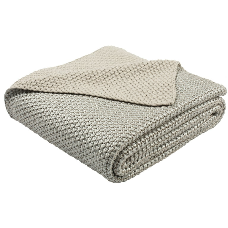 Safavieh Textures and Weaves Palewisper Cotton Throw Safavieh Textures and Weaves Palewisper Cotton Throw