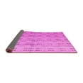 thumbnail image 2 of Ahgly Company Indoor Round Abstract Pink Modern Area Rugs, 5' Round, 2 of 4
