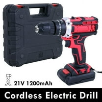 ALSO GO 500 W, 21V Cordless 0.38" Drill Driver 1200 mAh, 1350 RPM - 0-550 RPM