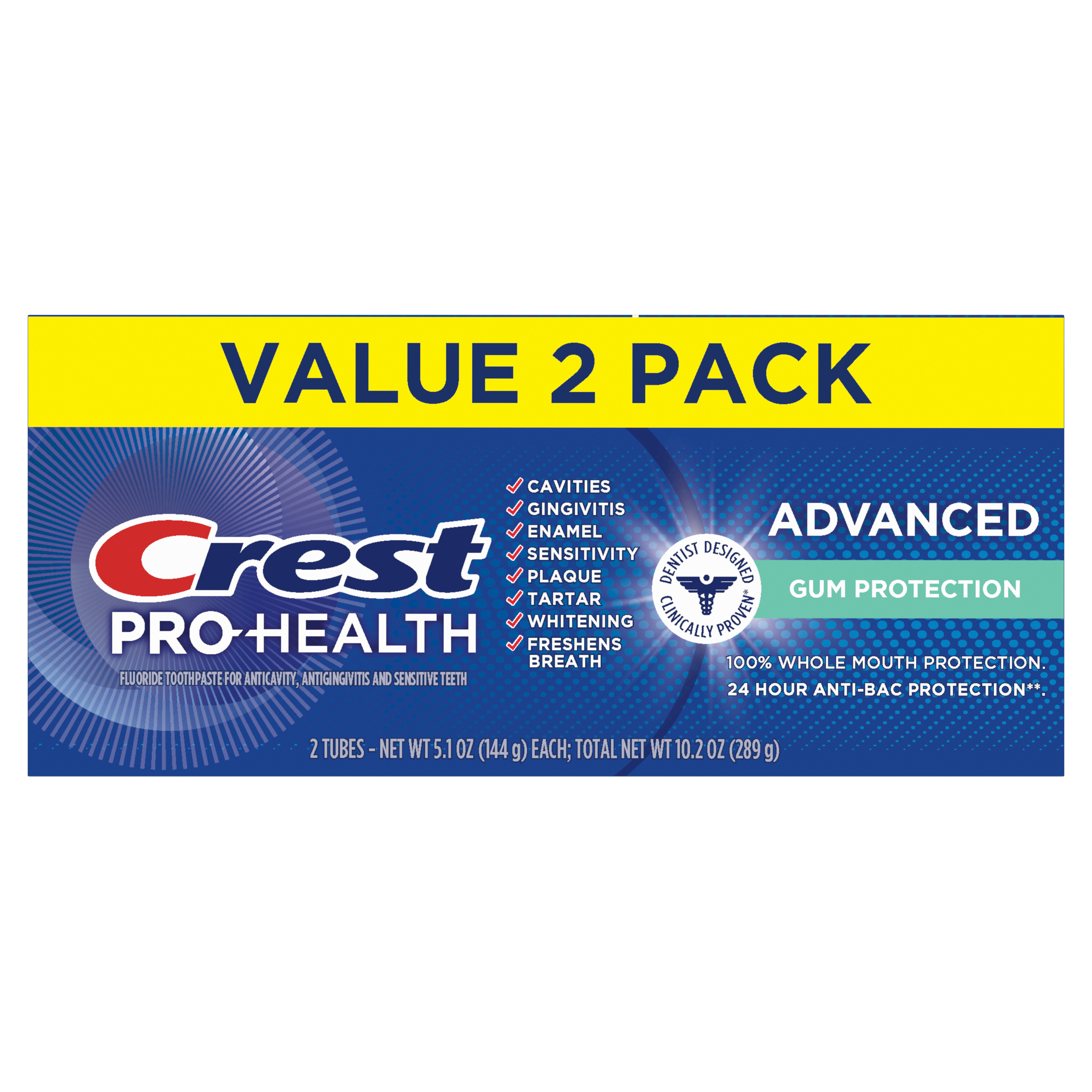 Crest Pro-Health Advanced Gum Protection Toothpaste (5.1oz), 2 Count - image 2 of 6