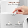 thumbnail image 4 of SereneLife Counter Towel Warmer Bucket - with Customized Fragrance for Spa and Bathroom, Luxury Towel Heater, Auto Shut off, Fits 1 large Towel, Blanket, Bathrobe, PJs (Black), 4 of 7
