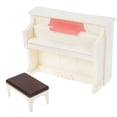 thumbnail image 1 of WHAMVOX 2 Sets Mini House Accessories Tiny Piano White for Creativity Games, 1 of 8
