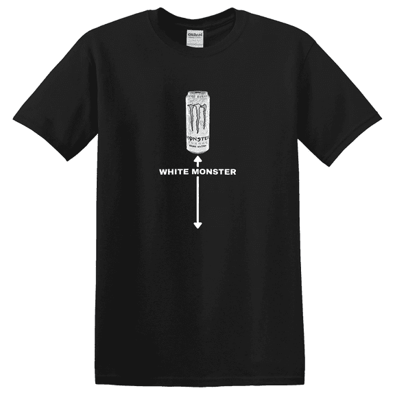White Monster Friends Character Inspired Graphic T-Shirt