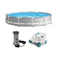 thumbnail image 1 of Intex 26711EH 12ft x 30in Above Ground Swimming Pool & Robot Vacuum, 1 of 10