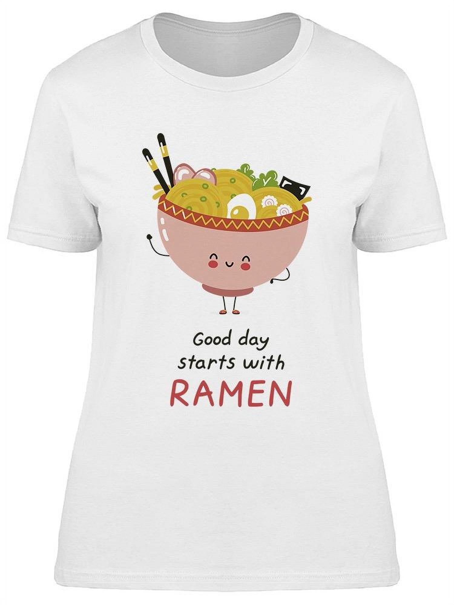 Custom Printed Woman's T-shirt, Ladies Ramen Noodle Graphic Tees -  Walmart.com