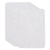 Uxcell 6Pcs Sofa Fabric Repair Patches Linen Fabric Patches 4.13" x 6.1" White