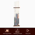 thumbnail image 3 of Pool Cue Rack Wooden Pool Cue Holder Wall Mounted Snooker Cue Rack Wine Red, 3 of 5