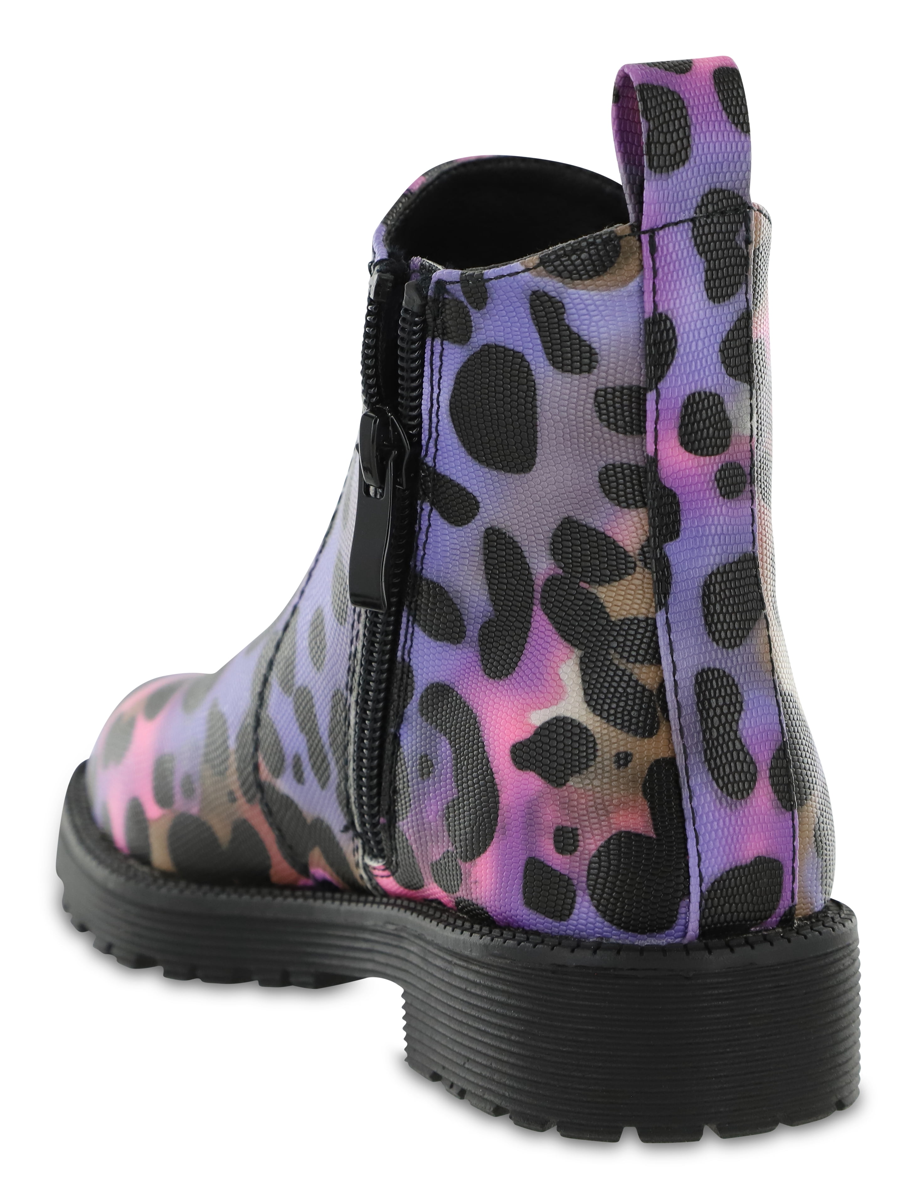 MIA Youth Casual Glitter Chelsea Boot, Black, Unisex Kids