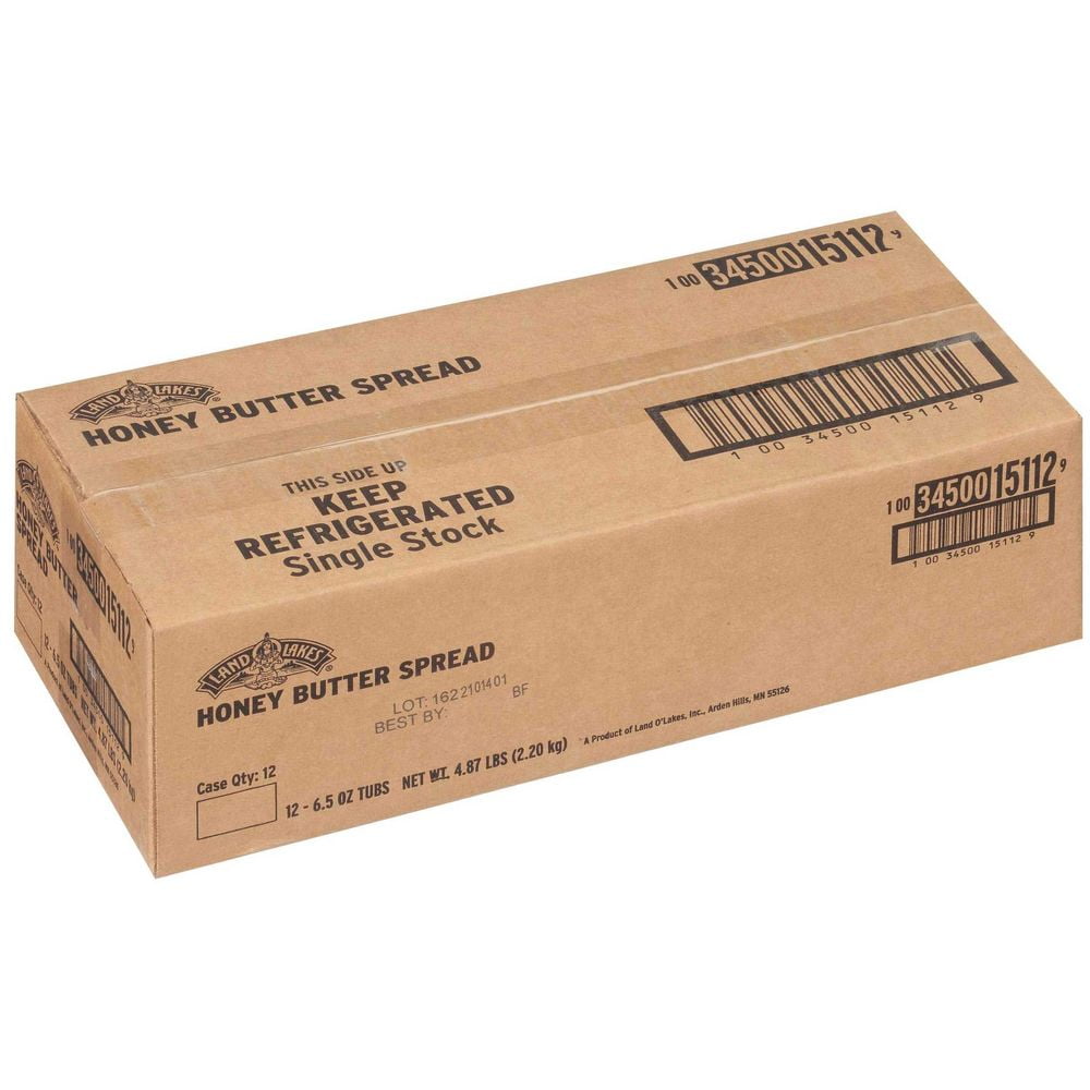 Land O Lakes Honey Butter Spread, 6.5 Ounce -- 12 per Case.