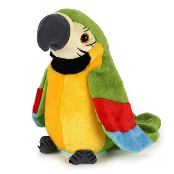 MesaSe Parrot Parlant Répète Ce Que Vous Dites Jouet en Peluche Animal Électronique Parrot Jouet en Peluche pour Garçons Filles Cadeau d'Anniversaire Noël